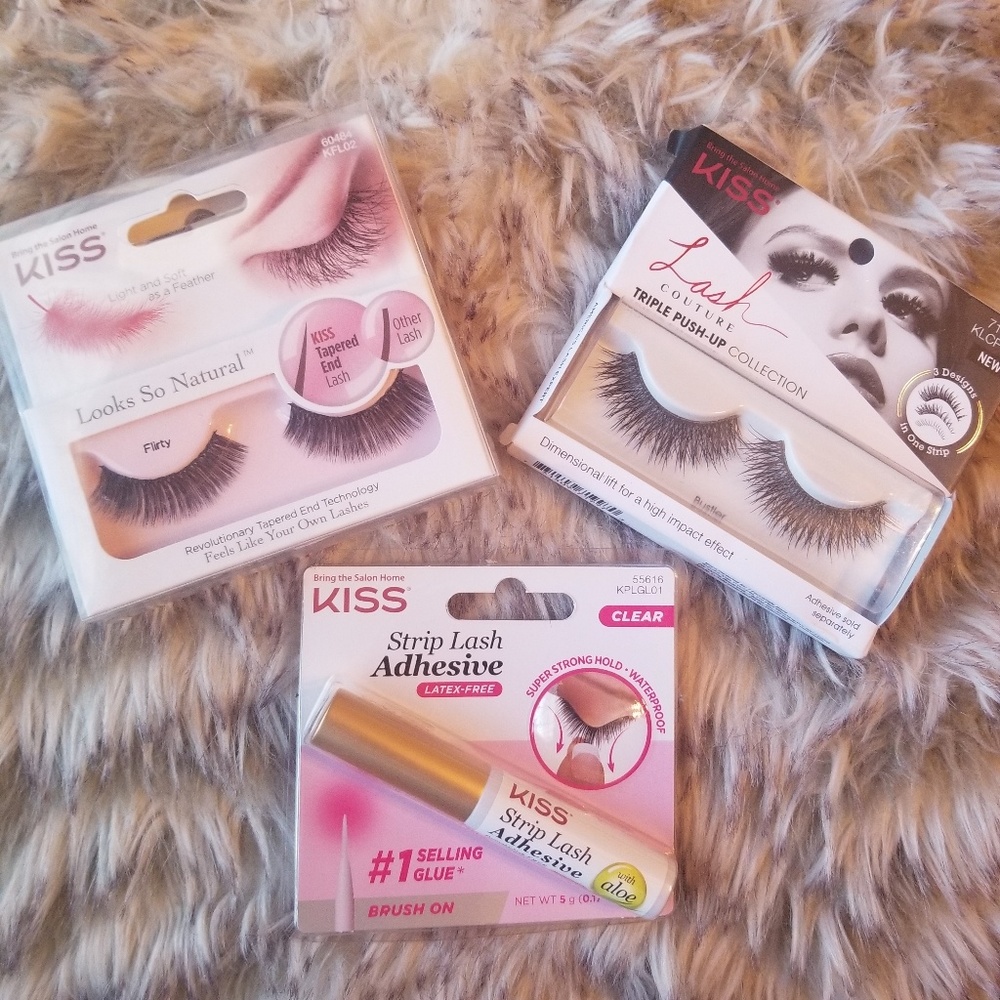 Kiss Lash Glue and Lashes pack
